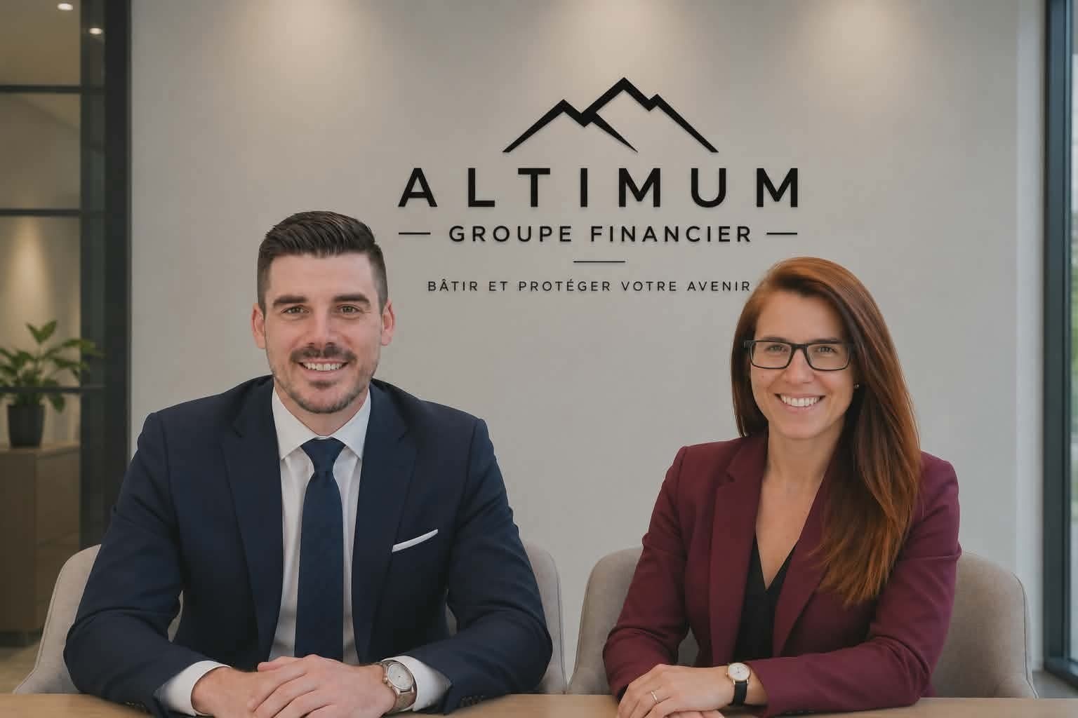 Maxime-Antoine Gaboriault et Émilie Lévesque, présidents d’Altimum Groupe financier